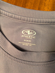 MEN’S ACTIVEWEAR SHIRT: Athletic Works DriWorks Training Gym Gray MEDIUM M