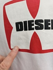 Diesel T-Diegor K47 T-Shirt Men’s 2XL White Regular Fit BNWT Graphic