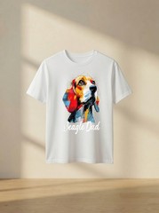 Beagle Dad Vintage Fathers Day Cute Dog Lover Gift for Men Shirt