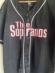 Vintage The Sopranos Tony #1 Black Baseball Jersey Size XL HBO Exclusive