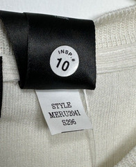 Claiborne PR-Essentials MERU Cream Men’s Short Sleeve Ribbed Crew Neck Shirt XL