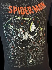 Spider-Man Symbiote Black Suit Comic Graphic Men’s Medium T-Shirt