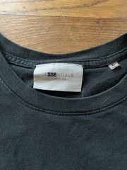 Essentials Fear of God ESSENTIALS Men’s XL Black Logo Crew Neck Short Sleeve Tee
