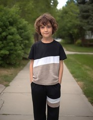 Boys Clothes Size 4-13 Years Short Sleeve T-Shirt & Pants 2-Piece Set Casual Boy