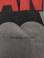 GORGEOUS LIGHT GREY BATMAN 66 TV SHOW EMBLEM SHIRT RARE size 2XL Hanes Beefy-T