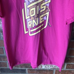 DC Comics Lois Lane Pink T-Shirt Size Large Jerzees Hi Densi-T 