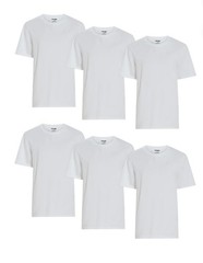 Wrangler Five Star Premium Stretch Crew Neck Tee 6-Pack White M Moisture Wicking