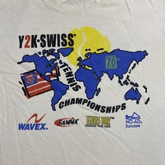 Y2K K Swiss Tennis 7.0 System T-Shirt Men’s L Scotts Parent-Child Classic