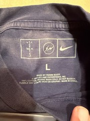 Travis Scott Cactus Jack Blue Fragment Nike Houston To Ise Mie LARGE Long sleeve