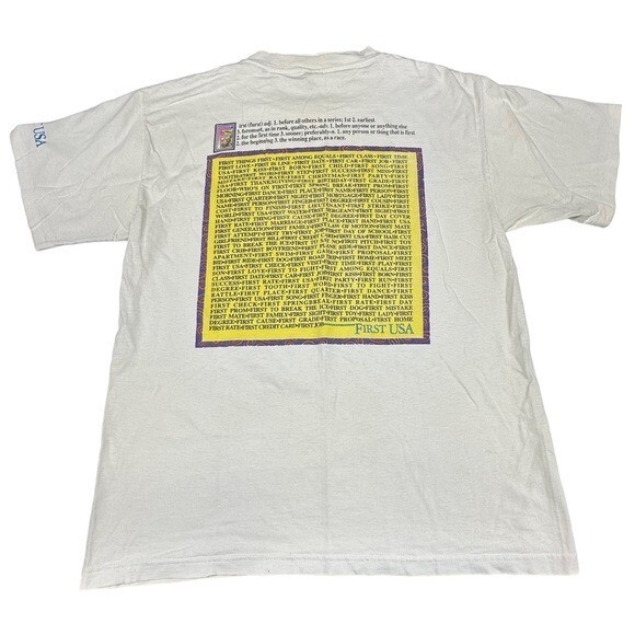 First USA Vintage Murina Mens L Graphic Tee T-Shirt Retro 90’s 80s Single Stitch