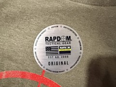“SNIPER – DON’T RUN DIE TIRED” T-SHIRT by RAPDOM TACTICAL GEAR – Sz 2XL – NWT
