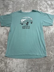Kiwi Planet T-Shirt Men’s Size XL Seafoam Green Short Sleeve Crew Neck VW Bus