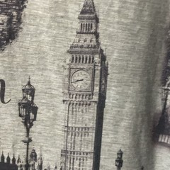 London England United Kingdom Souvenir Gift Unisex T-Shirt Sz XL gray black NEW