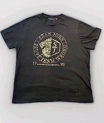 Sean John Shirt Mens XL Black Bling Short Sleeve Prove Them Wrong 1998 Y2K Styl