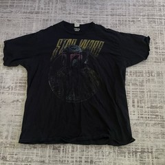 Star Wars The Mandalorian Graphic T-Shirt Black Neon Art Mens 3XL