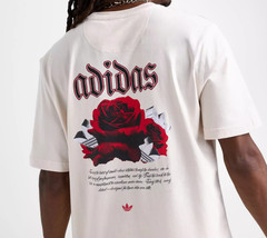NEW MEN’S ADIDAS ORIGINALS ROSE TREFOIL TEE SHIRT ~SIZE LARGE #KR8876 RARE!