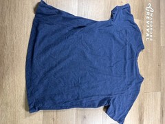 Kenneth Cole Active Tech Crew Neck Short Sleeve T-Shirt Captain Blue Sz M