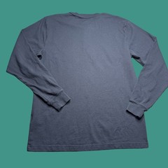 Carhartt Long Sleeve Henley T Shirt Small Black Pocket Outdoor Workwear Utility