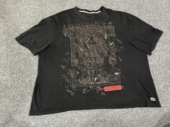 Sean John Shirt Mens Big 4X Black Abstract Foil Graphic Tee 4XB Urban Street
