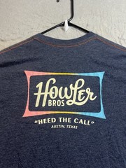 Howler Bros Shirt Mens L Crewneck Graphic Logo Cotton Polyester Double Side