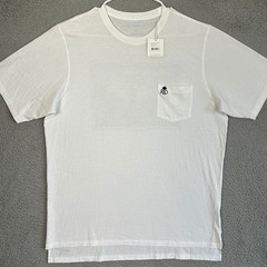 NEW B. Draddy Pima Cotton T-Shirt Mens Large White Boca Rio Golf Club Pocket Tee