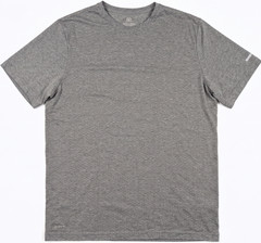 MEN’S ACTIVEWEAR SHIRT: Athletic Works DriWorks Gray Mesh Training Gym LARGE