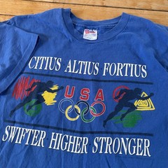 VTG 90s Team USA Olympics 1996 T-Shirt Single Stitch Size L Made In USA RARE
