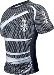 Men’s Rash Guard Short Sleeve Crewneck Shirt Swimwear Surf & Sports