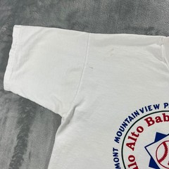 1998 Palo Alto Babe Ruth Baseball T-Shirt Mens XL White Baylands San Mateo Youth