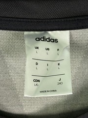adidas Shirt Mens L Black Climalite Short Sleeve Athletic Crew Tee Reflective