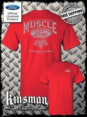 Ford High Performance Muscle V8 Logo 2-Sided T-Shirt – Mustang GT500 Shelby