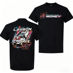 Kyle Larson 57 Dirt Track Racing Graphic T-Shirt Sprint Car Tee
