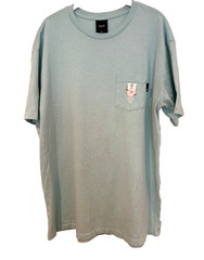 HUF T-shirt Mens XL Flower Celadon Logo Graphic Skate Streetwear HipHop Punk