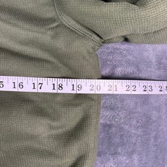Matix Mens Sherpa Lined Henley Thermal Shirt Olive Green Long Sleeve Small NEW
