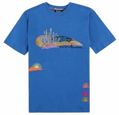 Scotch & Soda x Abel Macias Embroidered T-Shirt Cotton Men LG “The Sun Comes Up”