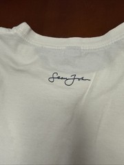 Sean John Mens XL White with Blue Logo Tee Streetwear Casual Vintage Y2K Rap