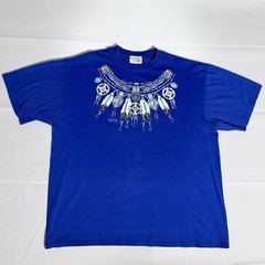 Morning Sun-Jerzees VTG Tee, Graphic, USA, 100% Combed Cotton, Blue, F/M, XL