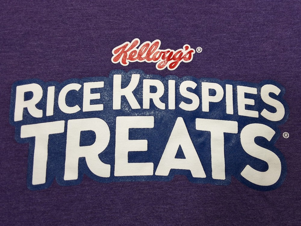 Kellogs Rice Krispies Treats T-Shirt Purple Mens SZ: L District Perfect Tri