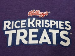 Kellogs Rice Krispies Treats T-Shirt Purple Mens SZ: L District Perfect Tri