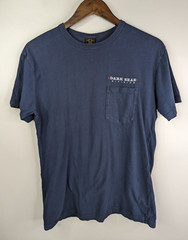 Dark Seas Division Blue T-Shirt Mens S Pacific Atlantic Crew Neck Crap Graphic