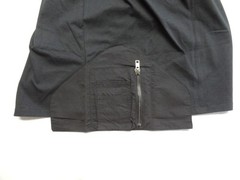NWT Komakino M Utility Side Zip Pocket Black Short Sleeve Tee T-Shirt Designer