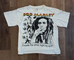 Vintage Bob Marley Shirt Size Large Roots Reggae Wailers Jacob Miller Peter Tosh