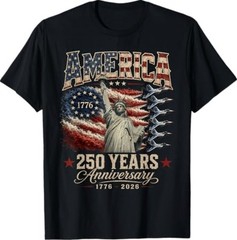 250 Years USA Flag 250th Anniversary 4th of July Men Women T-Shirt
