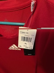 Adidas Creator Men’s Short Sleeve T-Shirt XL Red NWT