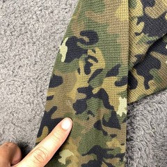 Polo Ralph Lauren Mens XL Camouflage Camo Waffle Knit Long Sleeve Shirt