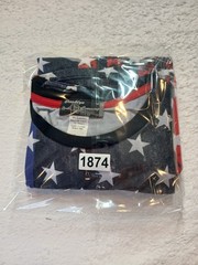 BROOKLYN CROSSING T-Shirt Mens XL Gray Distressed American Flag Short Sleeve