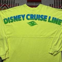 Disney Cruise Line Spirit Jersey Shirt Size Large Yellow Long Sleeve R1