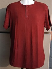 COOFANDY Ribbed Henley Shirt for Men