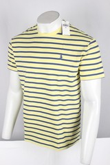 Polo Ralph Lauren Men’s Classic fit Striped Jersey T Shirt Short Sleeve Yellow