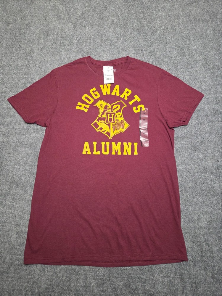 Harry Potter Shirt Mens Medium Hogwarts Alumni Maroon